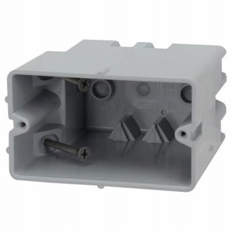 SOUTHWIRE Electrical Box, 22.5 cu in, Romex Box, 1 Gang, PVC, Rectangular MSBHZ